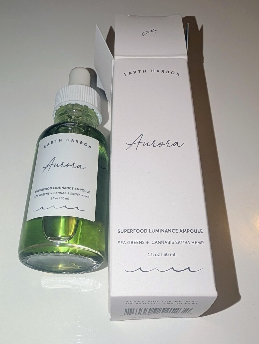 Aurora Earth Harbor Aurora Superfood Luminance Ampoule Sea Greens